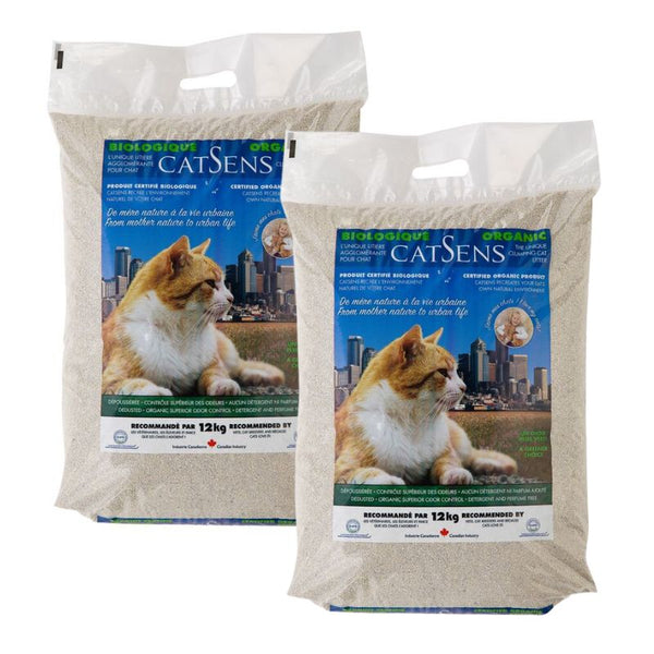 LITIÈRE AGGLOMÉRANTE BIOLOGIQUE CATSENS - 12 KG