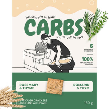 CARBS CRAQUELINS AU LEVAIN ROMARIN ET THYM - 150 g