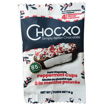 CHOCXO MOULE AU CHOCOLAT NOIR BIOLOGIQUE À LA MENTHE POIVRÉE - 14 G