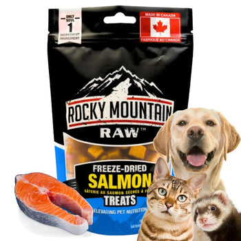 ROCKY MOUNTAIN - GÂTERIES AU SAUMON SÉCHÉE À FROID - 50 G