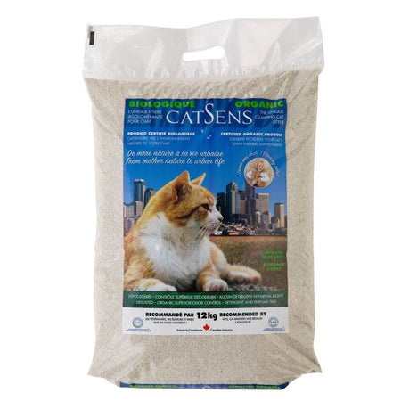 LITIÈRE AGGLOMÉRANTE BIOLOGIQUE CATSENS - 12 KG