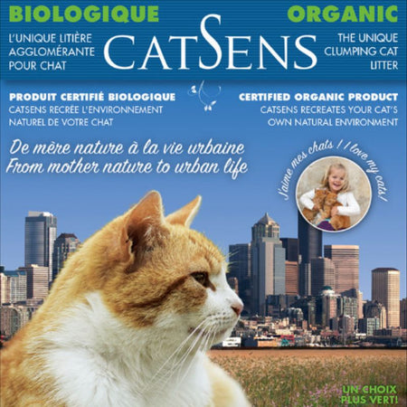 LITIÈRE AGGLOMÉRANTE BIOLOGIQUE CATSENS - 12 KG